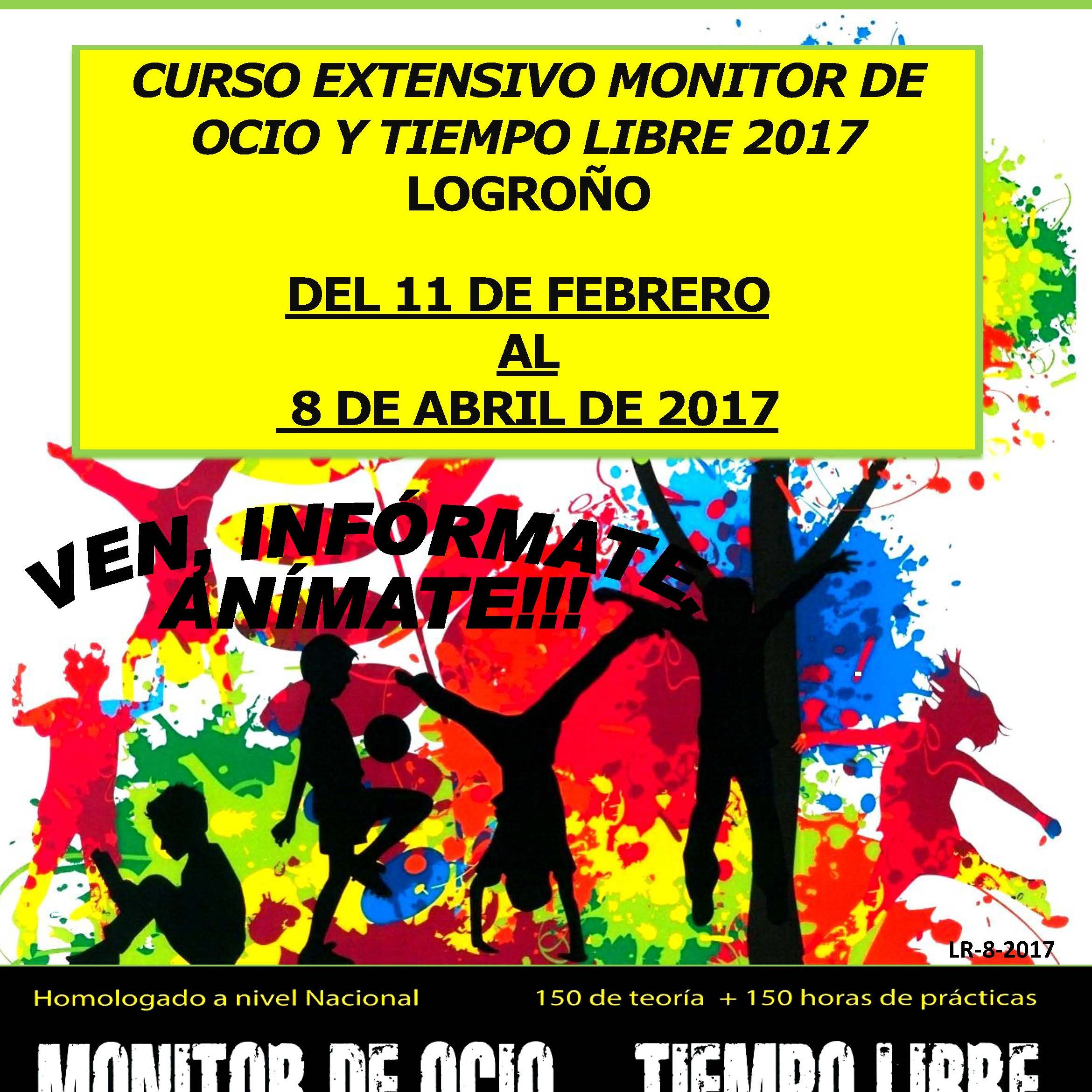Curo Extensivo de Monitor de Ocio y Tiempo Libre 2017 Logroño