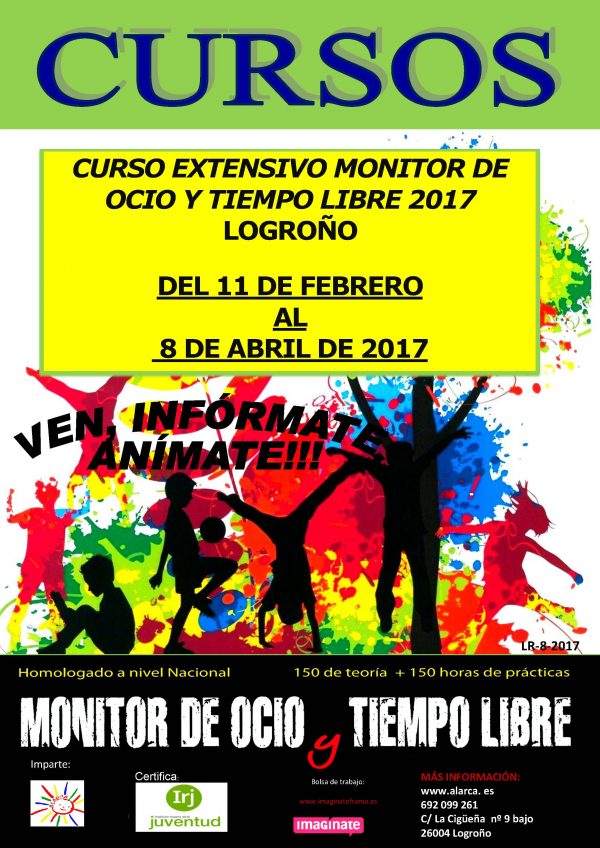 Curo Extensivo de Monitor de Ocio y Tiempo Libre 2017 Logroño