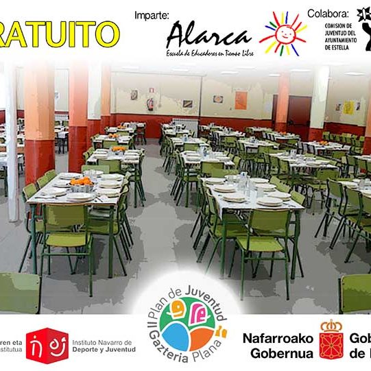 CARTEL AUXILIAR DE COMEDOR EN ESTELLA